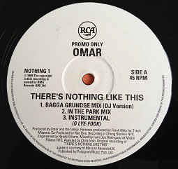 Omar - Theres nothing like this (Ragga Grudge mix / In the park mix / Instrumental) / Saturday (3 Mixes) 12" Vinyl Record