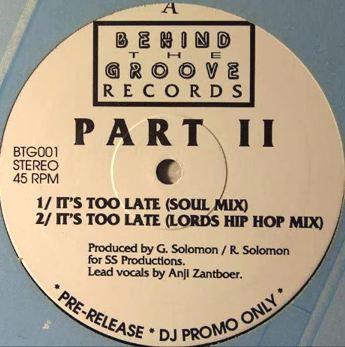 Part II - It's too late (Soul mix / Lord's Hip Hop mix) / You lose again (Soul mix / Swing mix) 12" Vinyl Record