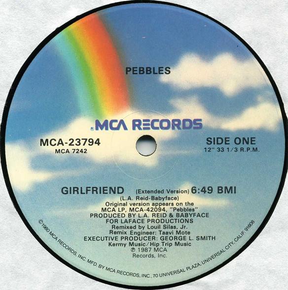 Pebbles - Girlfriend (Extended / Instrumental / Dub) 12" Vinyl Record
