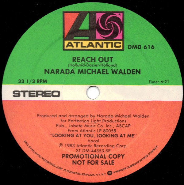 Narada Michael Walden - Reach out (Long Version) 12" Vinyl Record Promo