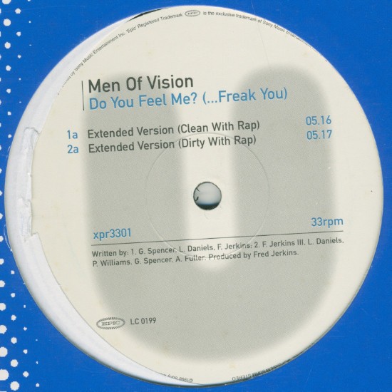 Men Of Vision - Do you feel me (freak me) 5 Original Mixes (12" Vinyl Record)