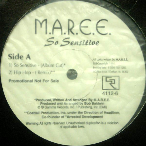 MAREE - So sensitive (Original) / Hip hop (Remix) 12" Vinyl Record