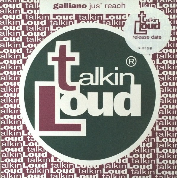 Galliano - Jus' reach (Original Mix / Easy Nuh Star Mix) 12" Vinyl Promo