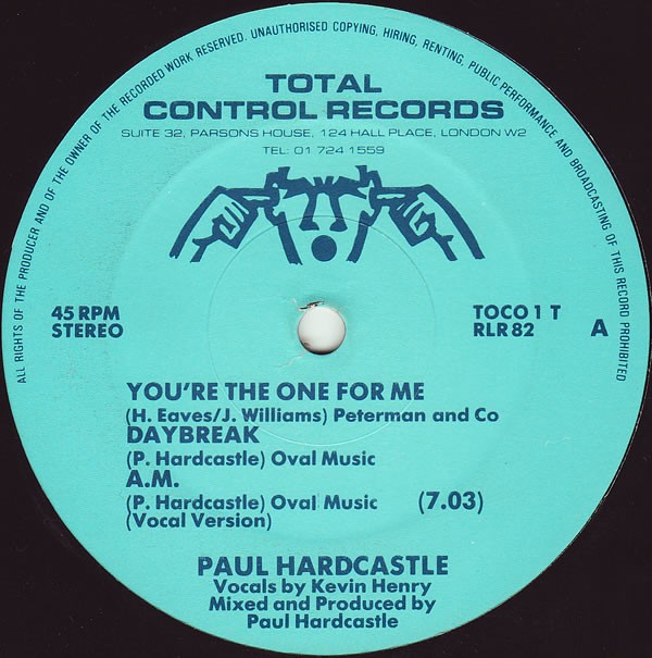 Paul Hardcastle - You're the one for me / Daybreak / AM (Vocal Medley / Dub Medley) 12" Vinyl Record