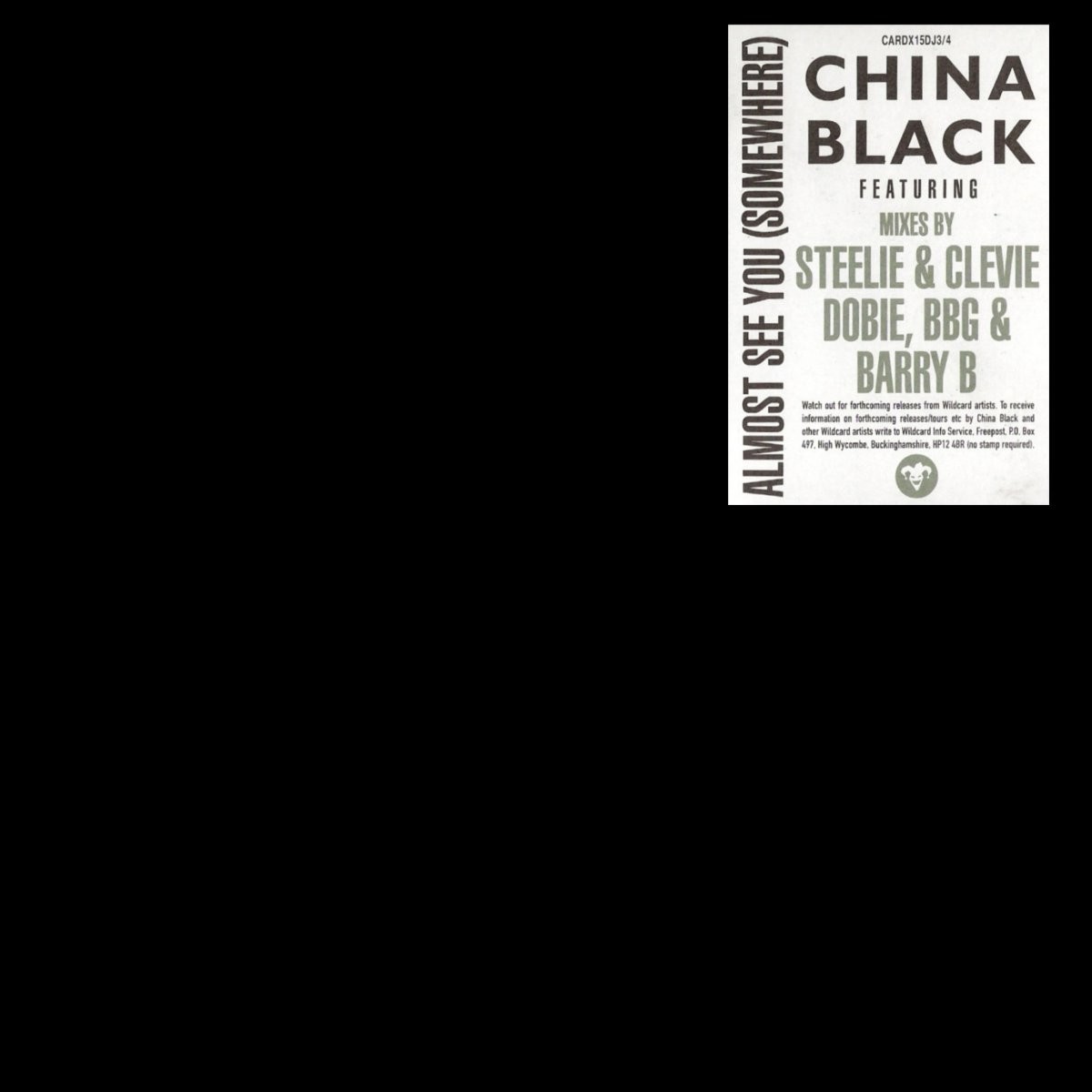 China Black - Almost See You (7 mixes) Double Vinyl Promo