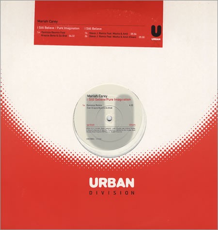 Mariah Carey - I still believe (Damizza remix featuring Krayzie Bone / 2 Stevie J remixes) 12" Vinyl Promo