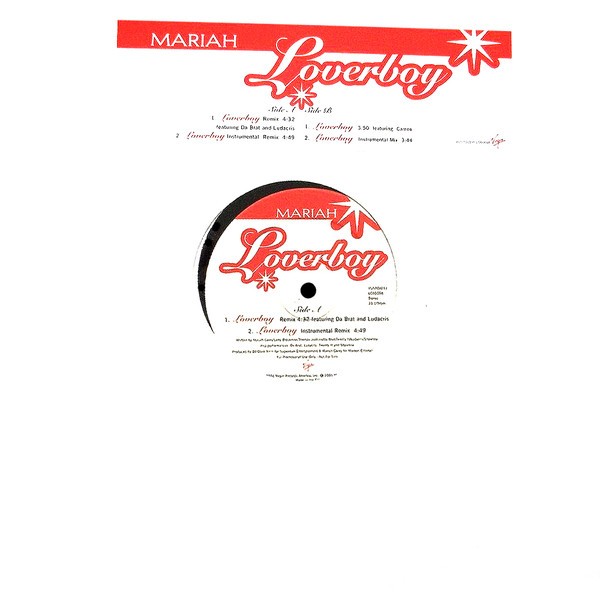 Mariah Carey - Loverboy (Remix featuring Ludacris / Instrumental remix / Remix featuring Cameo / Instrumental) promo
