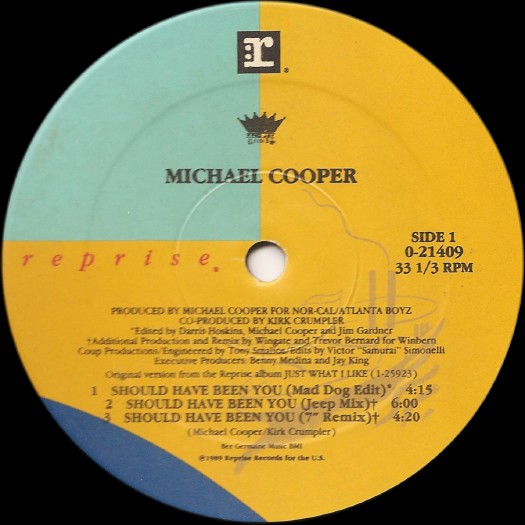 Michael Cooper - Should have known better (5 Mixes) / Youve got a friend (12" Vinyl Record)