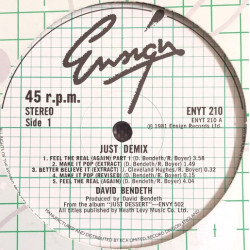 David Bendeth - Just demix (mix feat Feel the real, make it pop & better believe it) / Make It Pop