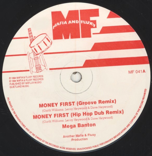Mega Banton - Money first (Groove Remix / Hip Hop Dub Remix / Original / Acappella) 12" Vinyl