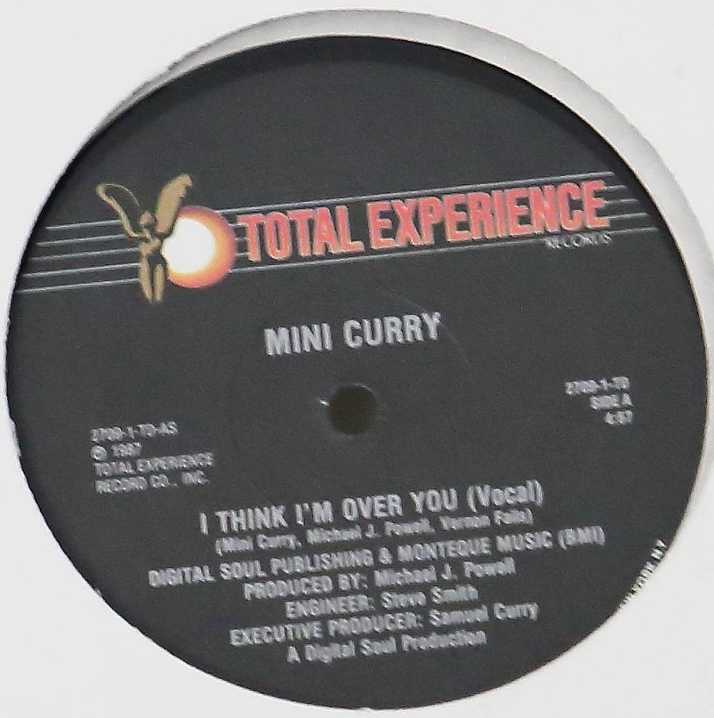 Mini Curry - I Think I'm Over You (Vocal Mix / Instrumental) 12" Vinyl Record