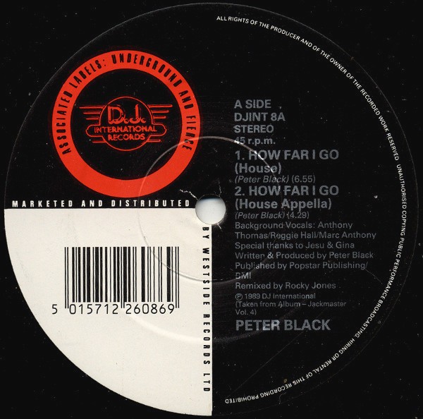 Peter Black - How far I go (3 mixes) / My love is free (12" Vinyl Record)