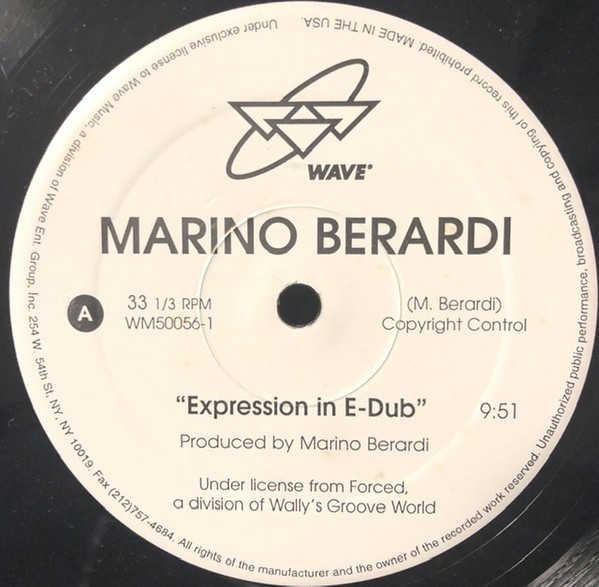 Marino Berardi - Expression In E Dub (Original mix / Floppy Sounds Dub) 12" Vinyl Record