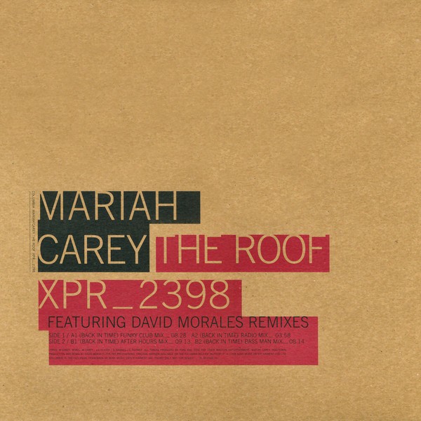 Mariah Carey - The roof (4 David Morales Remixes) 12" Vinyl Record Promo