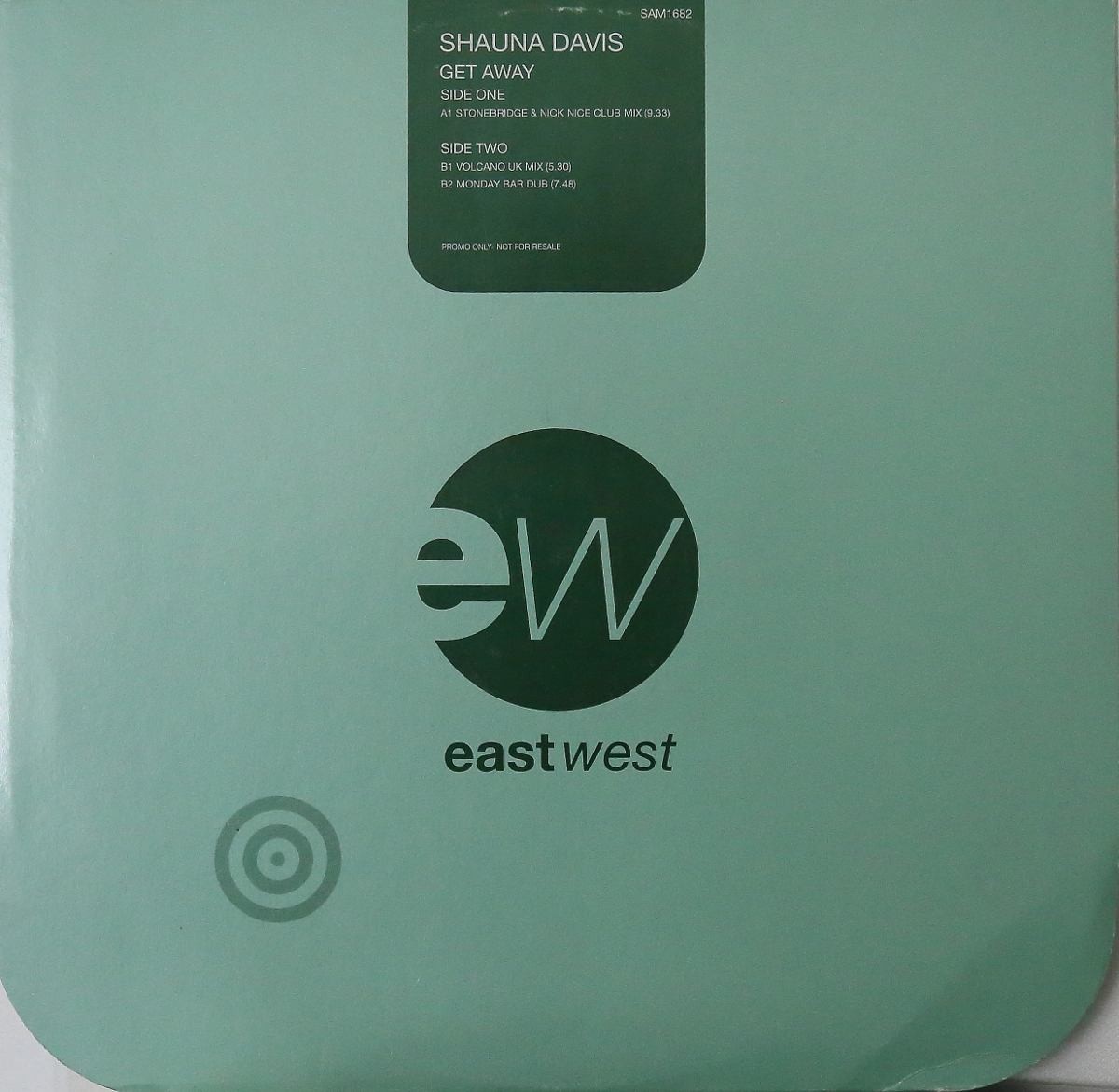 Shauna Davis - Get Away (Stonebridge & Nick Nice Club Mix / Volcano UK Mix / Monday Bar Mix) 12" Vinyl