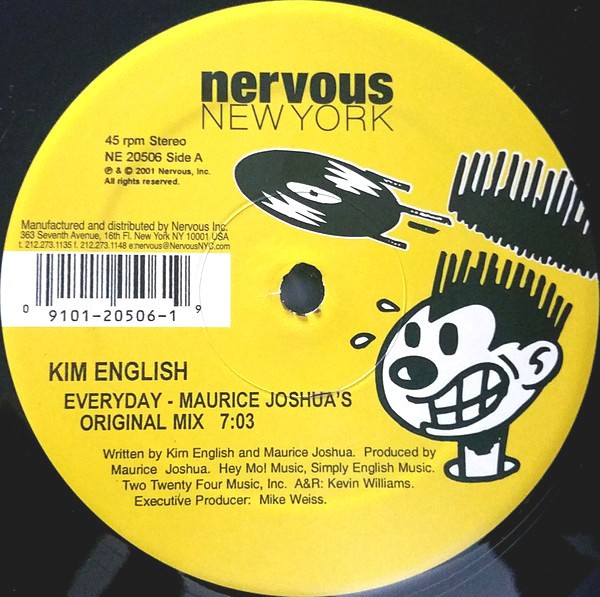 Kim English - Everyday (Maurice Joshua Original mix / HQ2 Padapella / HQ2 Bonus Beats) 12" Vinyl