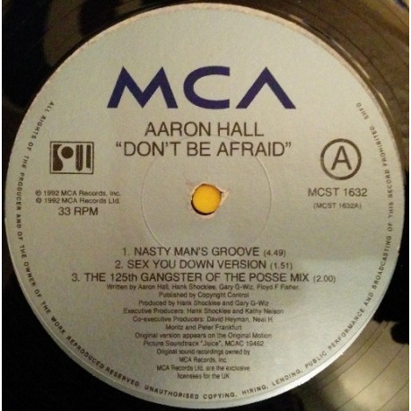Aaron Hall - Don't be afraid (LP Version / Nasty Mans Groove / Nasty Mans Instrumental / Sex You Down Version / Sex You Down Ins