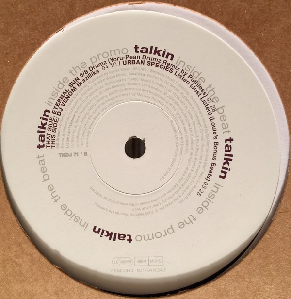 Inside The Beat Sampler - Eternal Sun "6/8 Drums" (Yori Pean Drumz Remix) / DJ Venom "Brazillika" (12" Vinyl)