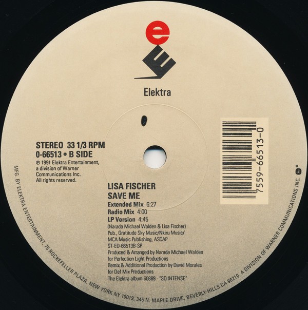 Lisa Fischer - Save me (David Morales DM2 mix / Morales Red Zone Dub / Extended mix / Radio mix / LP Version)