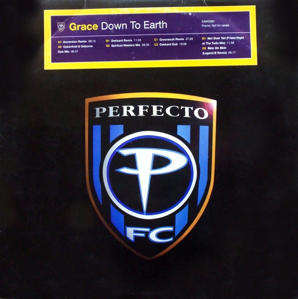 Grace - Down to earth (Ascention, Oakenfold, Dekkard, Spiritual Masters, & Groovecult remixes)/Not over yet (Danny Tenaglia twil