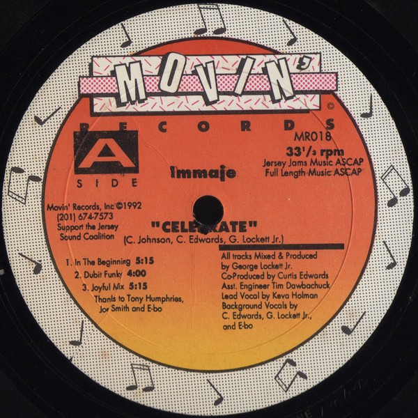 Immaje - Celebrate (Vinyl) In The Beginning / Dubit Funky / Joyful mix / Wonder Radio mix / Ruff mix