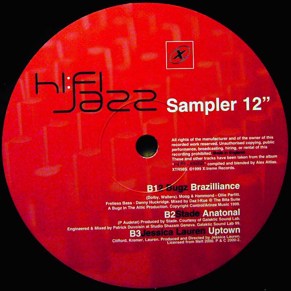 HiFi Jazz Sampler -  Kriss Coleman / Mustang / Bugz In The Attic / Stade / Jessica Lauren (Vinyl Promo)