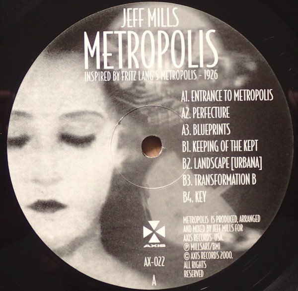 Jeff Mills - Metropolis (7 Track LP inspired by Fritz Langs Metropolis) AX022
