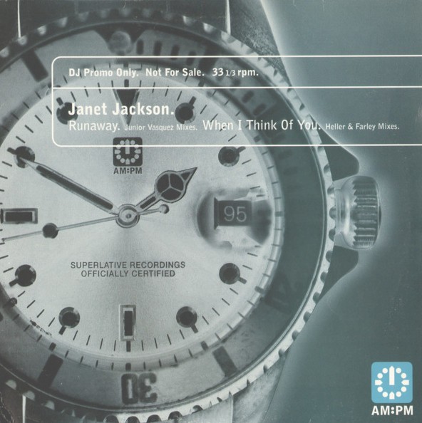 Janet Jackson - Runaway (3 Junior Vasquez mixes)/ When I think of you (2 Heller & Farley mixes)double promo