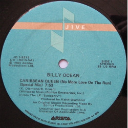 Billy Ocean - Carabbean queen (Special mix / Diamond mix / Instrumental)