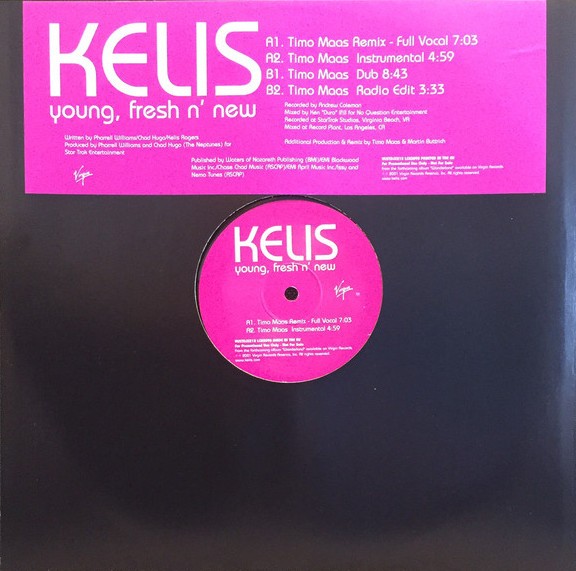 Kelis - Young fresh n new (4 Timo Maas Mixes) 12" Vinyl Promo