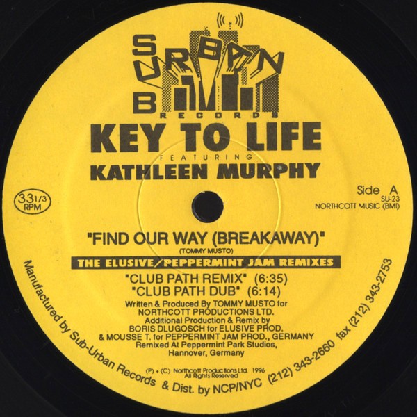 Key To Life featuring Kathleen Murphy - Find our way (Breakaway) Club Path Remix / Club Path Dub / Jazz Path Remix / Jazz Path D