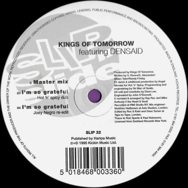Kings Of Tomorrow feat Densaid - Im so grateful (Vinyl Doublepack) Angel Moraes / Ray Rocs / Joey Negro Mixes