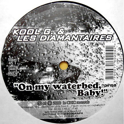 Kool G - One night in NYC / On my waterbed baby (with Les Diamantaires) Vinyl