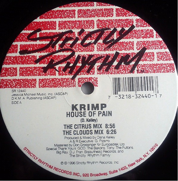 Krimp - House of pain (2 mixes) / In the spirit (2 mixes) Vinyl 12"