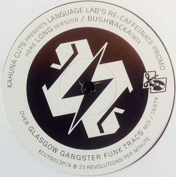 Language Lab - Re-caffeinate (Vinyl) Long version / Bushwacka mix / Glasgow Gangster Funktracs mix / Instrumental) promo