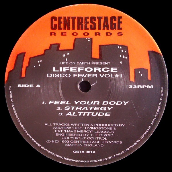 Lifeforce - Disco fever Vol 1 (Feel Your Body / Strategy / Altitude / Dancin In The Key Of Love / Limbo / Hot)