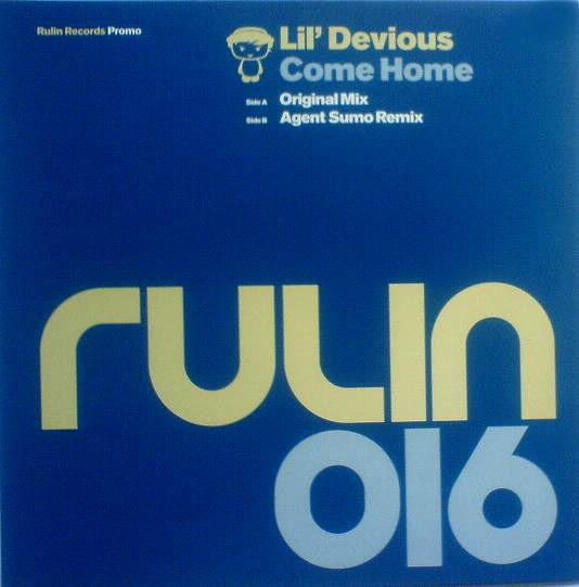 Lil Devious - Come home (Original mix / Agent Sumo Remix) Vinyl 12" Promo