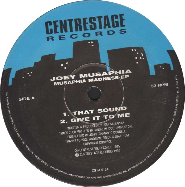 Joey Musaphia - That sound / Give it to me / Work it / Musaphia's theme (12" Vinyl)