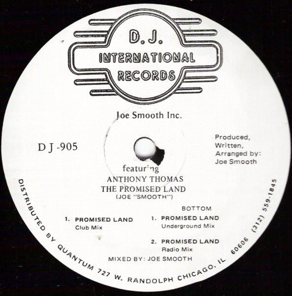 Joe Smooth - Promised land (Club mix / Underground mix / Radio mix) 12" Vinyl Record