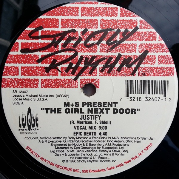 M&S presents The Girl Next Door - Justify (Vocal / Epic / Dub / Beats) 12" Vinyl