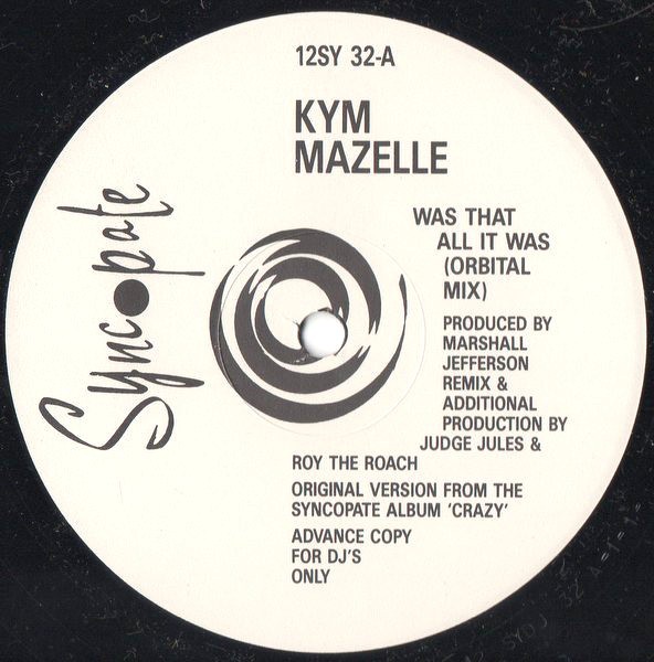 Kym Mazelle - Was that all it was (Classic Philly mix / Orbital mix ) 12" Vinyl Promo