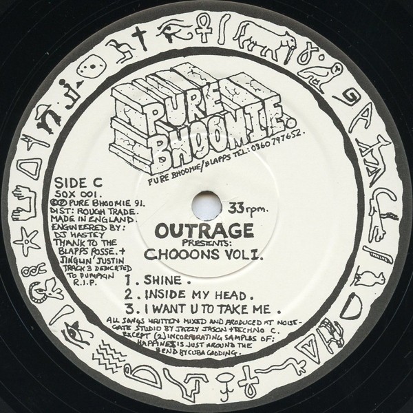 Outrage - Choons Vol 1 (Shine / Inside My Head / I Want U / Too Much Energy / I Dont Make The Difference (Vinyl)