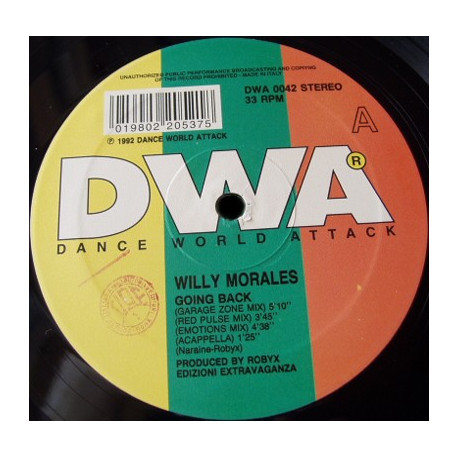 Willy Morales - Last train to London (3 Mixes) / Going back (4 Mixes) 12" Vinyl