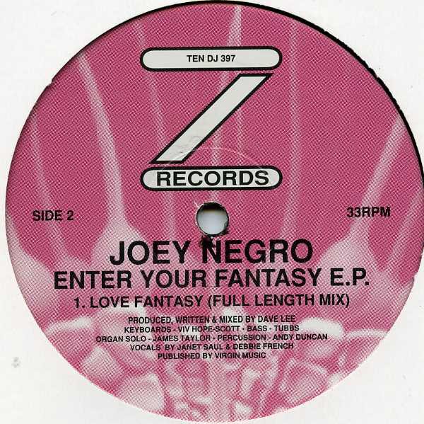 Joey Negro - Love fantasy (3 Mixes) / Enter your mind (4 Mixes) / Get Up) 2 x Vinyl Promo
