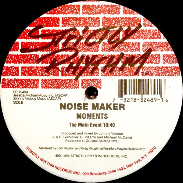 Noise Maker - Moments (Big Brake Mix / Main Event) Vinyl 12"