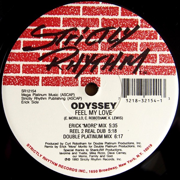 Odyssey - Feel my love (Original / 3 Erick Morillo Mixes) Vinyl 12"