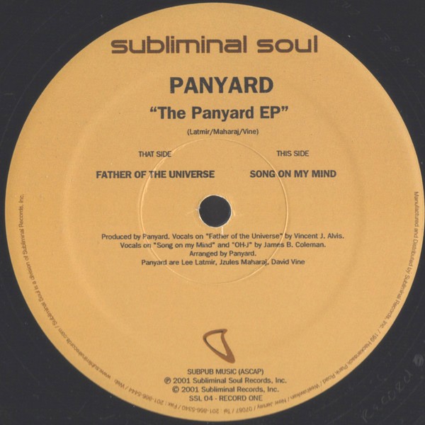 Panyard - The Panyard EP feat Song on my mind / Father of the universe / Oh J / Oh J Instrumental) 2 x Vinyl