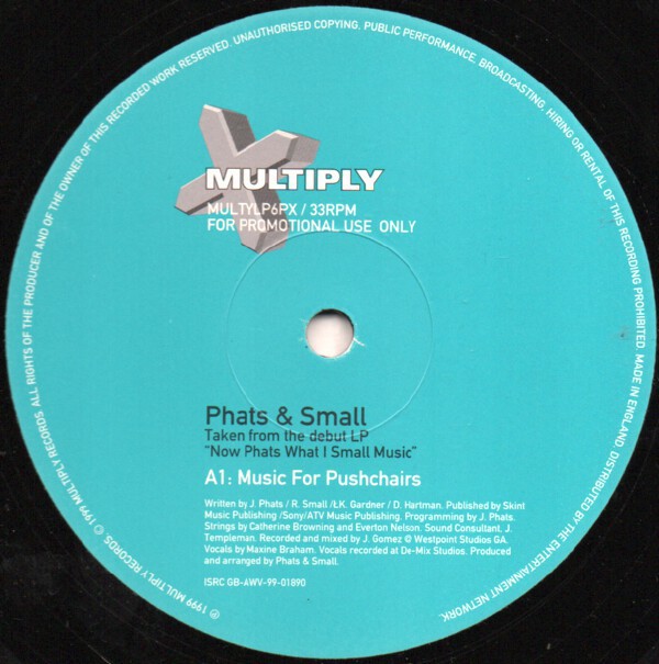 Phats & Small - Music for pushchairs (samples Dan Hartman) / On da flo yo (samples Chic) Vinyl LP Sampler