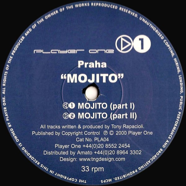 Praha - Mojito (Part 1 / Part 2) 12" Vinyl Record