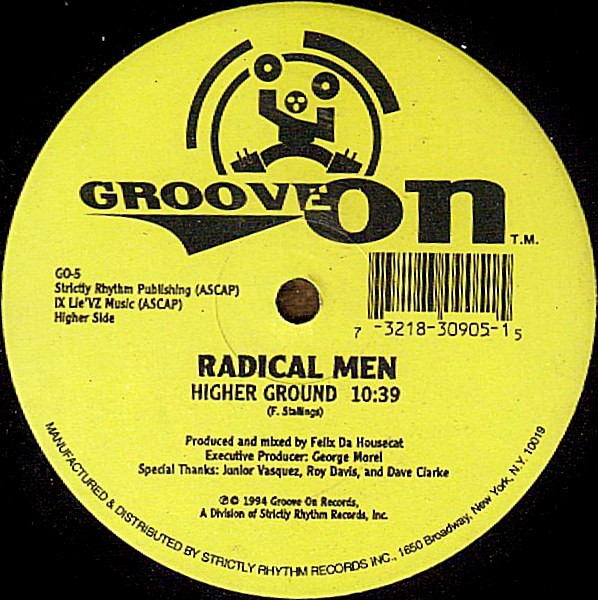 Radical Men - Higher ground / Tempertandrum (Produced by Felix Da Housecat) Vinyl 12"